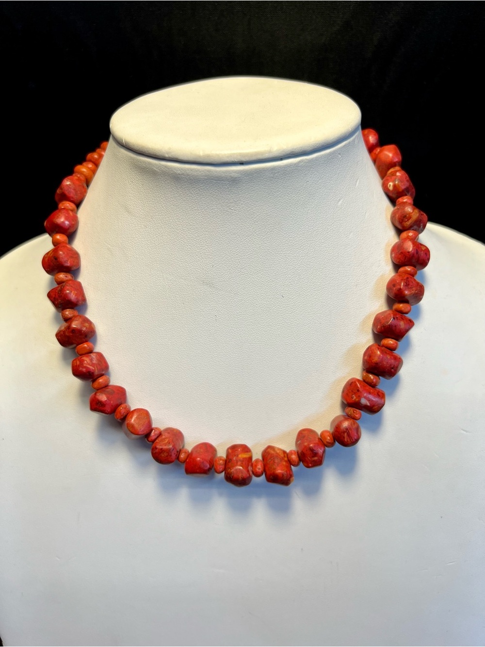 Silpada Red Coral and Sterling Silver Necklace